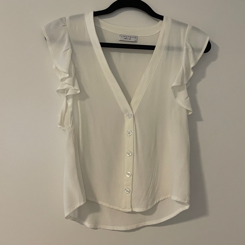 Flynn Skye Blouse S - White/Cream